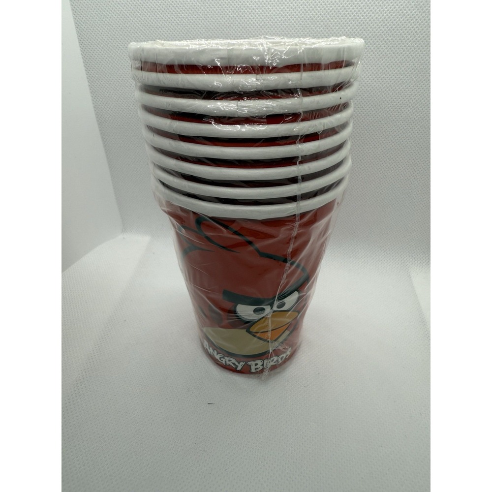 Angry Birds 9 oz‎ Paper Cups 8-Count Sealed Licensed 2011 Rovio Mobile Ltd